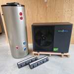 Warmtepomp Set 6KW incl. Buffervat 260L, Greenpump, Propaan, Antraciet